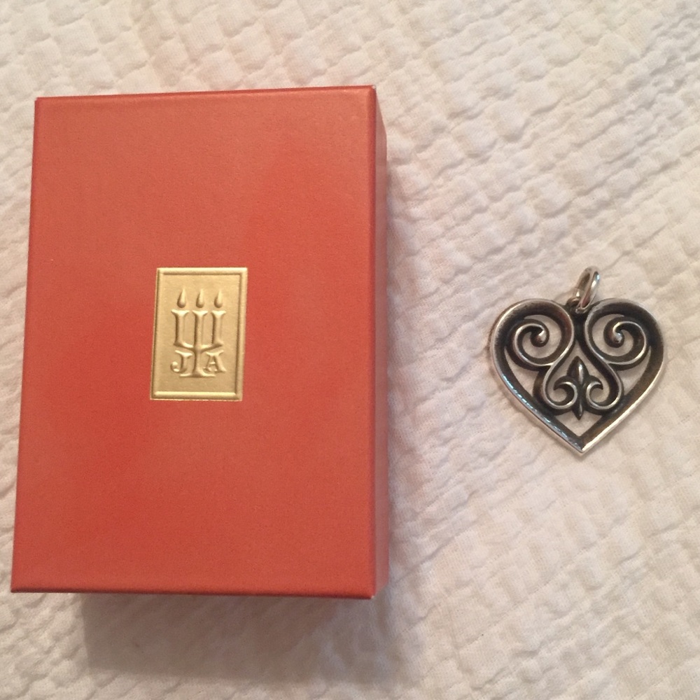 James Avery “French Heart” large pendant